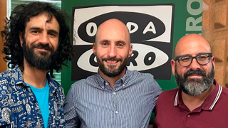 Dailos Batista, Ayaki y Sergio Miró, en los estudios de Onda Cero
