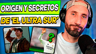 Tom Cruise y un jugador del Real Madrid con la cara pixelada junto al rótulo "Origen y Secretos de El Ultra Sur" de MundoAyaki